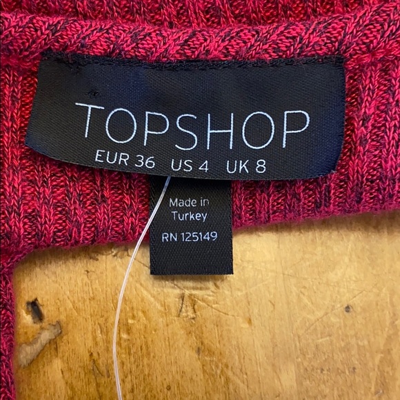 Topshop Spaghetti Sleeve Sweater Dress NWT Size 4 - Picture 8 of 12